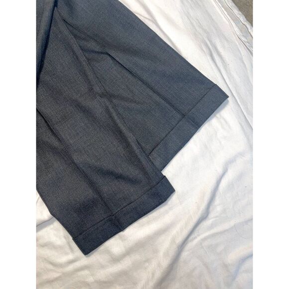 Stafford Essentials Classic Fit Slacks 34x30 | Gray | Button Pocket | Cuffed Hem - Picture 2 of 11